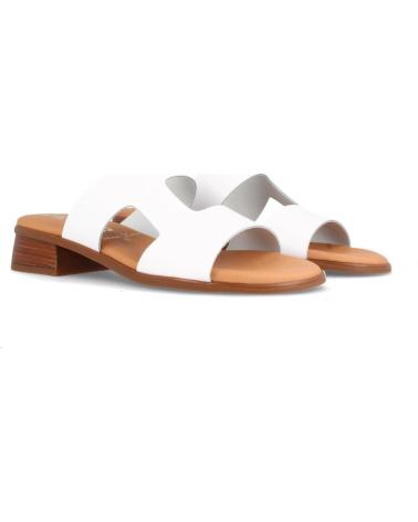 Sandálias MARILA  de Mulher SANDALIA PARA MUJER DE PIEL CON TACON BAJO FARGO  BLANCO