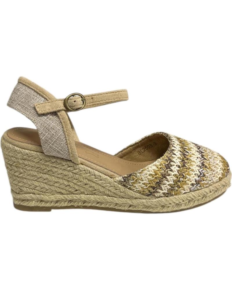 Sandalias CALZADOMANIA  de Mujer YUTE IMITACION RAFIA  MULTICOLOR