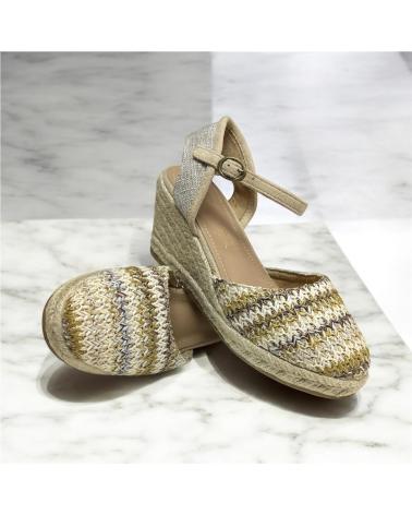 Sandalias CALZADOMANIA  de Mujer YUTE IMITACION RAFIA  MULTICOLOR