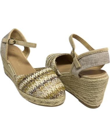 Sandalias CALZADOMANIA  de Mujer YUTE IMITACION RAFIA  MULTICOLOR
