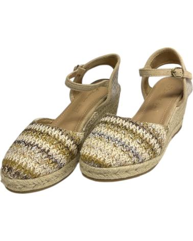 Sandalias CALZADOMANIA  de Mujer YUTE IMITACION RAFIA  MULTICOLOR