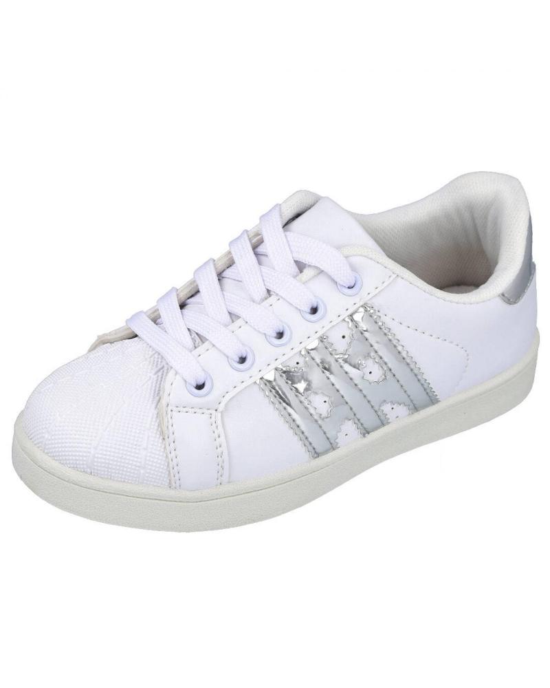 Trainers De Niña BUBBLE BOBBLE 5-K2822X-12 ZAPATILLAS DEPORTIVAS NINA  BLANCO-PLATA