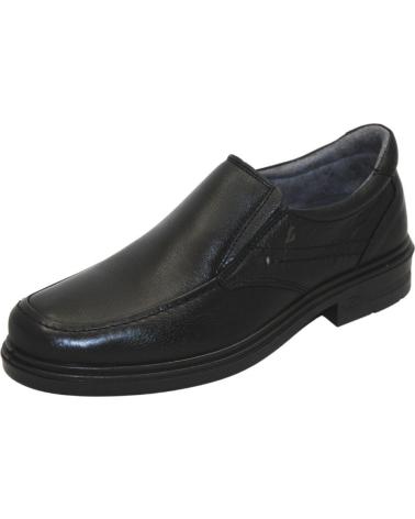 Man shoes LUISETTI - MOCASIN LABORAL DE PIEL PARA PLANTILLAS DE HOMBR  NEGRO