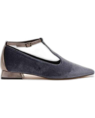 Bailarinas AZAREY  per Donna 574H968 BAILARINAS DE TERCIOPELO CON CORREA METALIZADA  BLACK