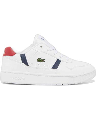 girl and boy shoes LACOSTE ZAPATILLAS 48SUC0008 PARA NINOS UNISEX EN COLOR  BLANCO