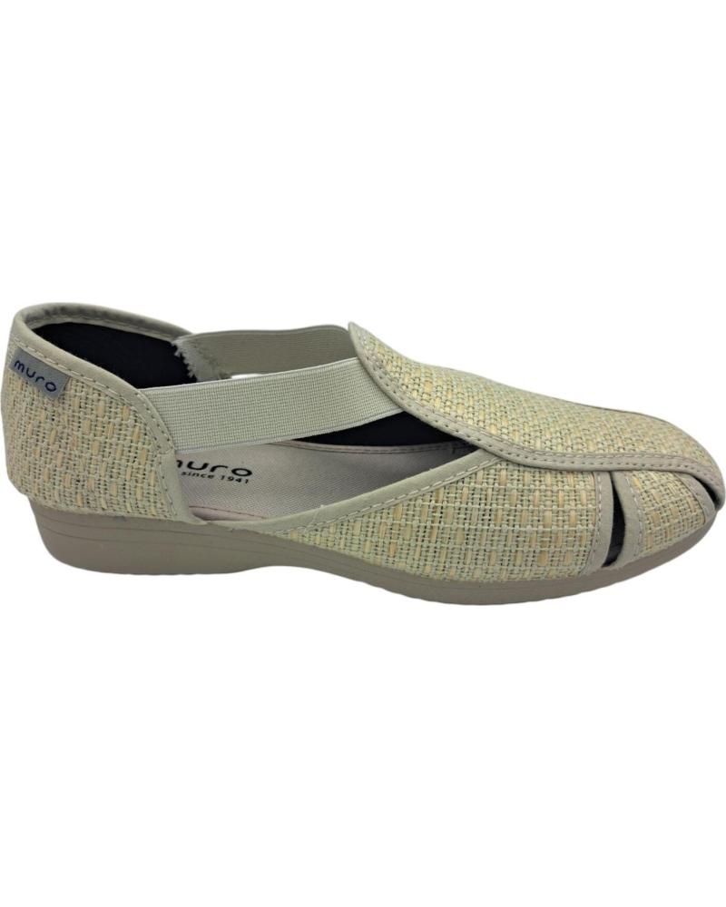 Sandalias CALZADOMANIA  de Mujer SANDALIA LONA MURO  BEIGE