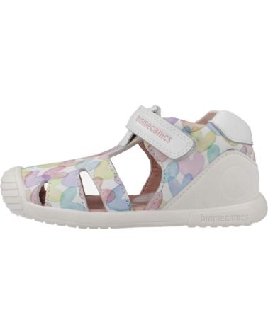 Sandales BIOMECANICS  pour Fille SANDALIAS PARA NINA 252110 ESTAMPADO CORAZONES  BLANCOB050