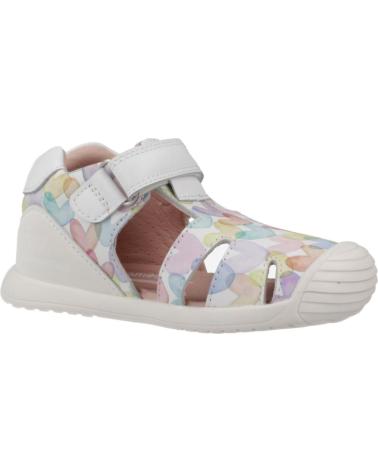 Sandales BIOMECANICS  pour Fille SANDALIAS PARA NINA 252110 ESTAMPADO CORAZONES  BLANCOB050