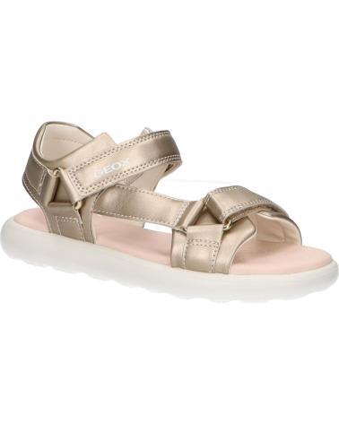 Sandalen für Damen und Mädchen GEOX J55MSC 000BC J SANDAL PUFFYPOP C2012 LT GOLD