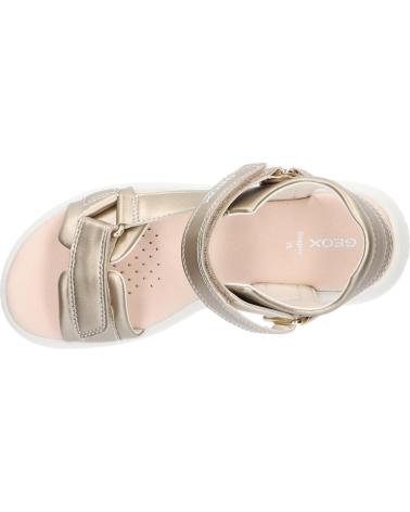 Sandalen für Damen und Mädchen GEOX J55MSC 000BC J SANDAL PUFFYPOP C2012 LT GOLD