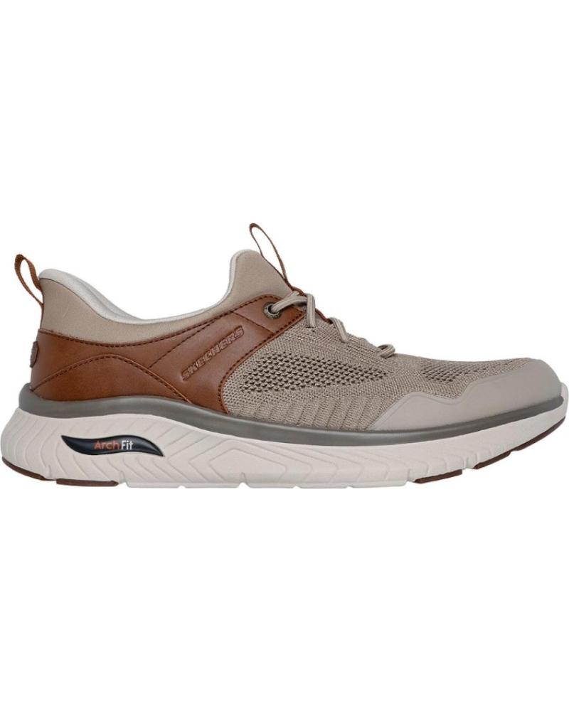 SKECHERS SNEAKERS HOMBRE 205340 TAUPE MARRóN