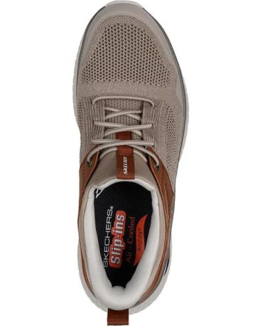 SKECHERS SNEAKERS HOMBRE 205340 TAUPE MARRóN