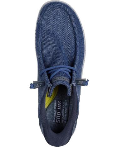 SKECHERS ZAPATILLAS LONA MELSON-CORONADO HOMBRE VAQUERO AZUL