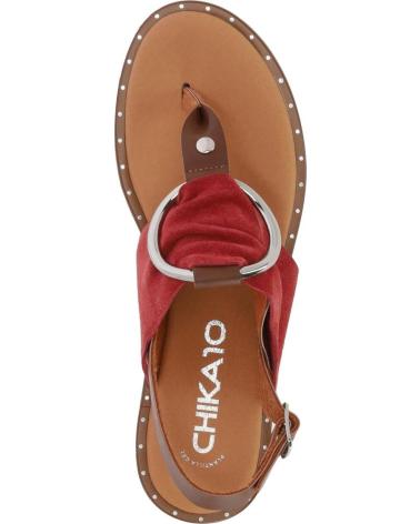 Sandales CHIKA10  pour Femme MUSAKA 07  ROJO-RED