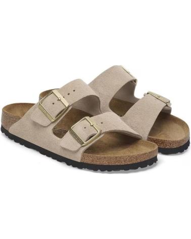 BIRKENSTOCK SANDALIAS PLANAS ARIZONA LEVE MUJER BEIG BEIGE