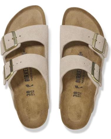 BIRKENSTOCK SANDALIAS PLANAS ARIZONA LEVE MUJER BEIG BEIGE