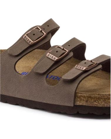 Woman Sandals BIRKENSTOCK SANDALIAS PLANAS FLORIDA MUJER MOKA  MARRóN