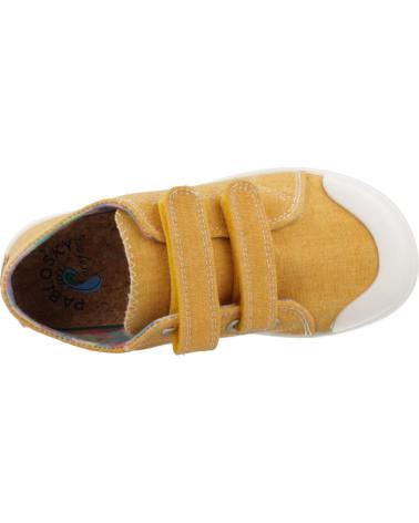 Sneaker PABLOSKY  für Junge ZAPATILLAS NINO MODELO 980180P COLOR AMARILLO  MOSTAZA
