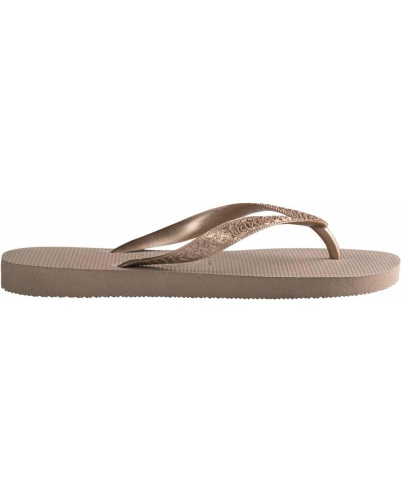 Woman and girl and boy Flip flops HAVAIANAS CHANCLAS TOP TIRAS ORO FLIP F MULTI