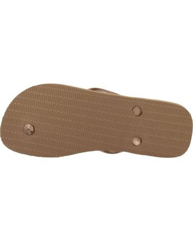 Woman and girl and boy Flip flops HAVAIANAS CHANCLAS TOP TIRAS ORO FLIP F MULTI