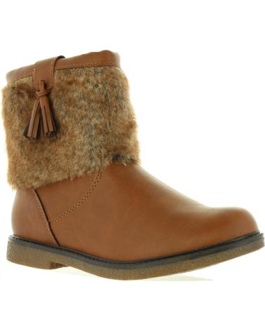 girl boots URBAN 370408-B7019 NATURAL-COGNAC