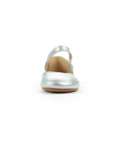 Ballerines De Niña CONFETTIS CONFETTI MERCEDES LATERALES ABIERTOS  PLATA
