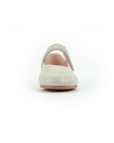 MERCEDITAS RUTH VELCRO BRILLANTES PLATA PLATA