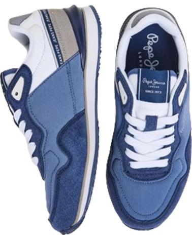 Sportivo PEPE JEANS  per Bambino ZAPATILLAS LONDON SEAL PARA NINOS EN COLOR  AZUL