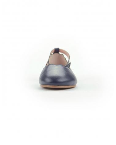 BAILARINAS RUTH CON HEBILLA Y TOBILLO ABIERTO - AZUL MARINO AZUL