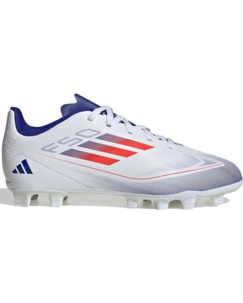 ADIDAS ZAPATILLAS F50 CLUB FXG J BLANCO ROJO IF1382 BOTA FUTBO AZUL