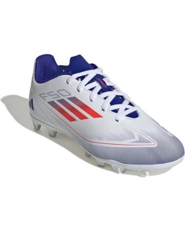 ADIDAS ZAPATILLAS F50 CLUB FXG J BLANCO ROJO IF1382 BOTA FUTBO AZUL