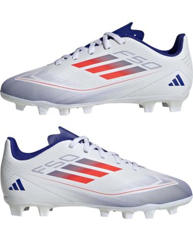 ADIDAS ZAPATILLAS F50 CLUB FXG J BLANCO ROJO IF1382 BOTA FUTBO AZUL