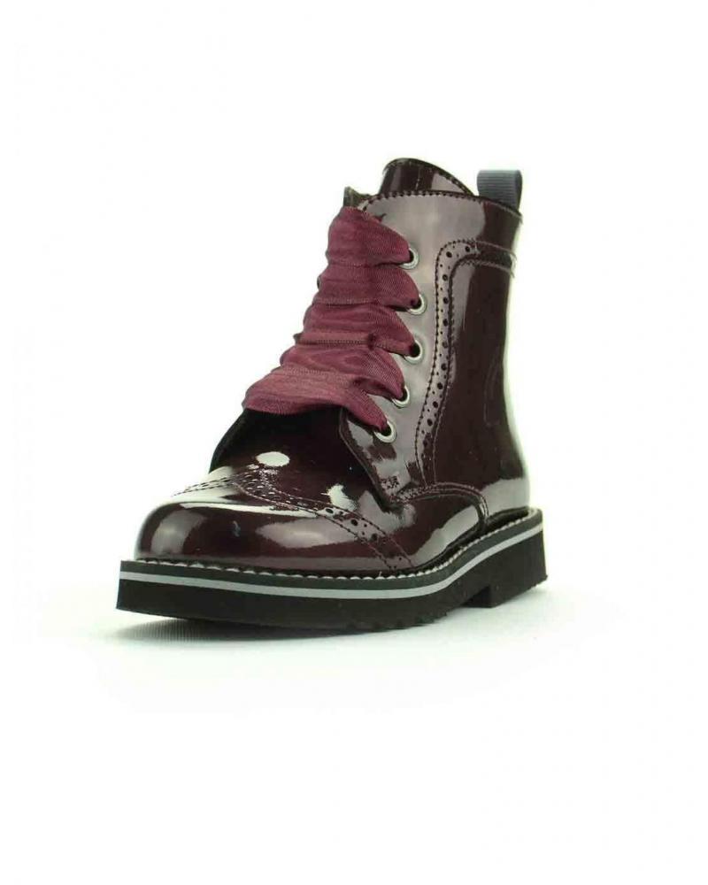 Botines De Niña GUXS BOTIN CHAROL GRANATE  ROJO