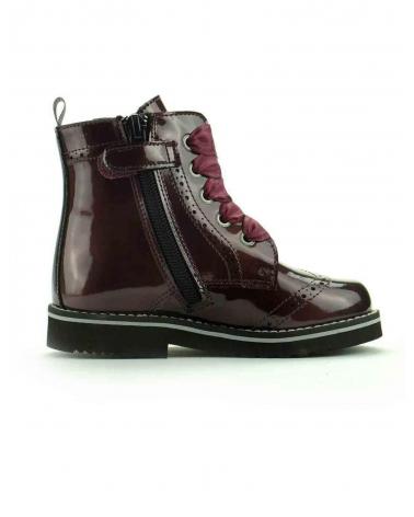 Botines De Niña GUXS BOTIN CHAROL GRANATE  ROJO