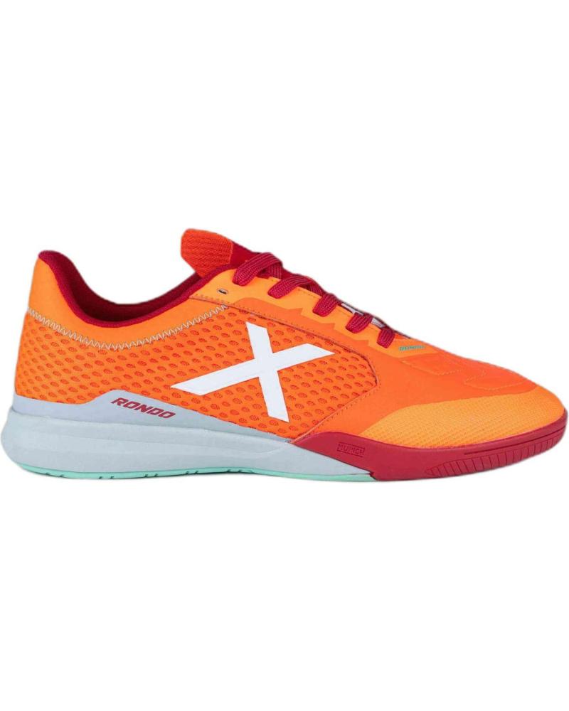 Zapatillas deporte MUNICH  pour Homme ZAPATILLAS RONDO 08 BLANCO ROJO FUTBOL SALA 4770008  NARANJA