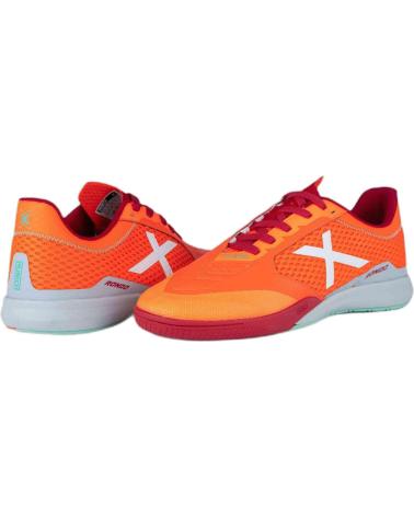 Zapatillas deporte MUNICH  pour Homme ZAPATILLAS RONDO 08 BLANCO ROJO FUTBOL SALA 4770008  NARANJA