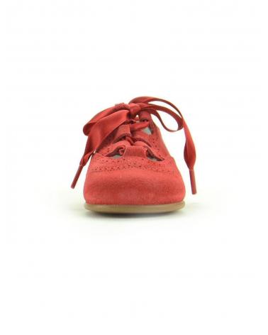 Zapatos De Niño PIRUFIN INGLES SERRAJE  ROJO
