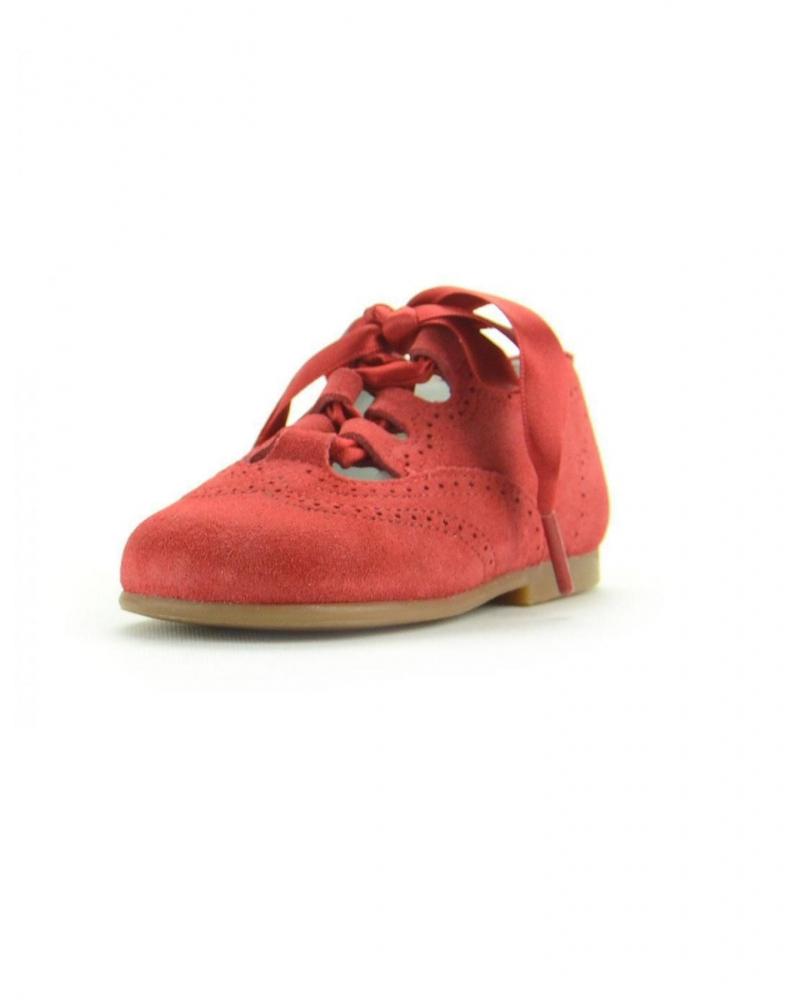 Zapatos De Niño PIRUFIN INGLES SERRAJE  ROJO