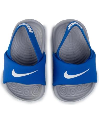 Chinelos de Menina e Menino NIKE SANDALIAS KAWA SLIDE GRIS TD SANDAL BV1094-400 AZUL
