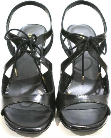 Sandalias LODI  de Mujer SANDALIA VESTIR DE PIEL CON TACON Y SUELA DE GOMA  NEGRO