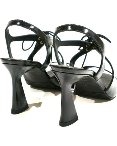 Sandalias LODI  de Mujer SANDALIA VESTIR DE PIEL CON TACON Y SUELA DE GOMA  NEGRO