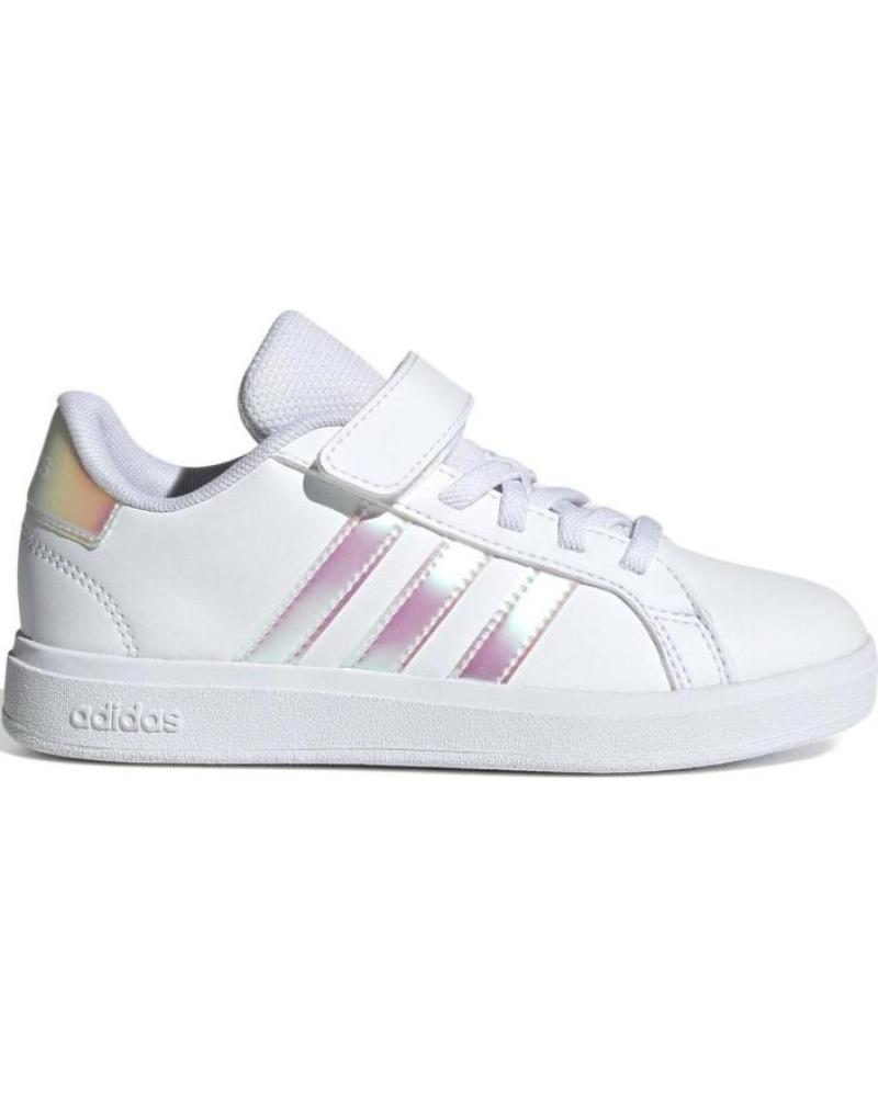 Zapatos de Niña y Niño ADIDAS ZAPATILLAS GRAND COURT 2 0 PARA NINOS UNISEX EN COLOR BLANCO BLANCO