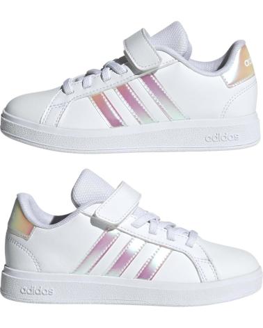 Zapatos de Niña y Niño ADIDAS ZAPATILLAS GRAND COURT 2 0 PARA NINOS UNISEX EN COLOR BLANCO BLANCO