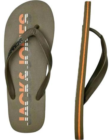 JACK AND JONES CHANCLA JACK JONES JFWLOGO FLIP FLOP 12230641  VERDE