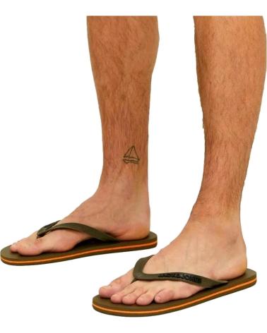 JACK AND JONES CHANCLA JACK JONES JFWLOGO FLIP FLOP 12230641  VERDE