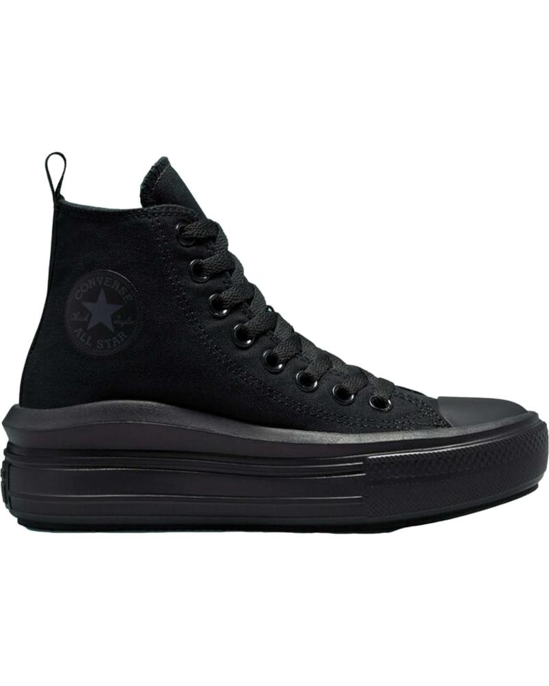 CONVERSE ZAPATILLAS CHUCK TAYLOR ALL STAR MOVE PARA NINOS UNISEX EN C NEGRO