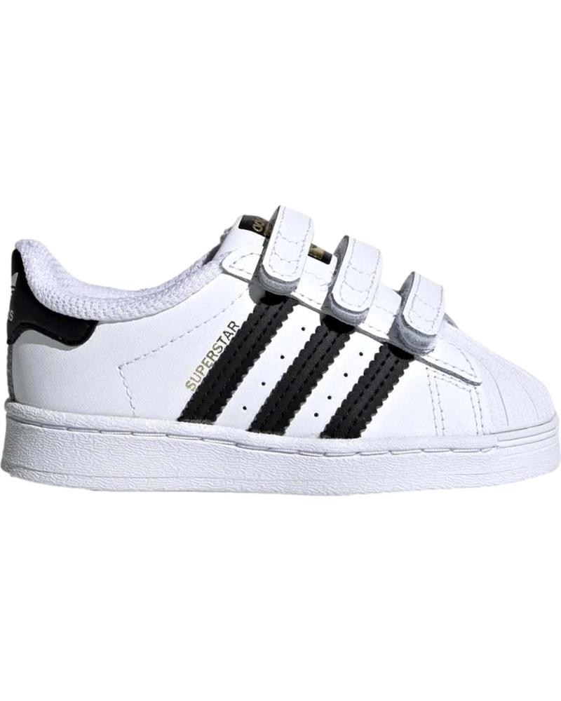Deportivas ADIDAS  de Niña y Niño NINO BLANCAS Y NEGRAS  BLANCO