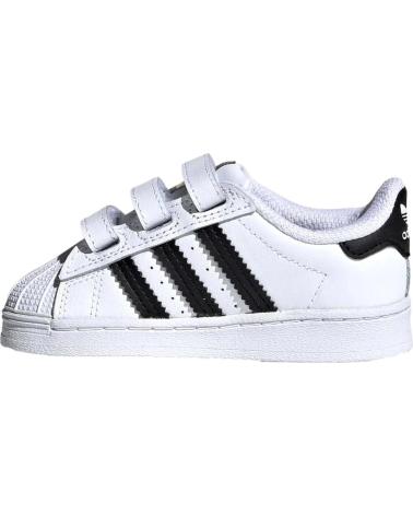 Deportivas ADIDAS  de Niña y Niño NINO BLANCAS Y NEGRAS  BLANCO
