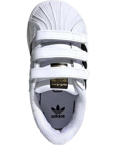 Deportivas ADIDAS  de Niña y Niño NINO BLANCAS Y NEGRAS  BLANCO