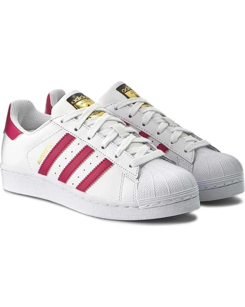 Sportivo per Donna e Bambina e Bambino ADIDAS ZAPATILLAS SUPERSTAR PARA NINOS UNISEX EN COLOR BLANCO